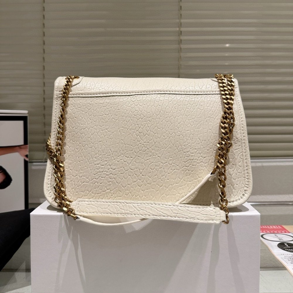Sa1nt Lau*nt Niki Vintage Medium In Grained White 28Cm 633178Aacyt9207