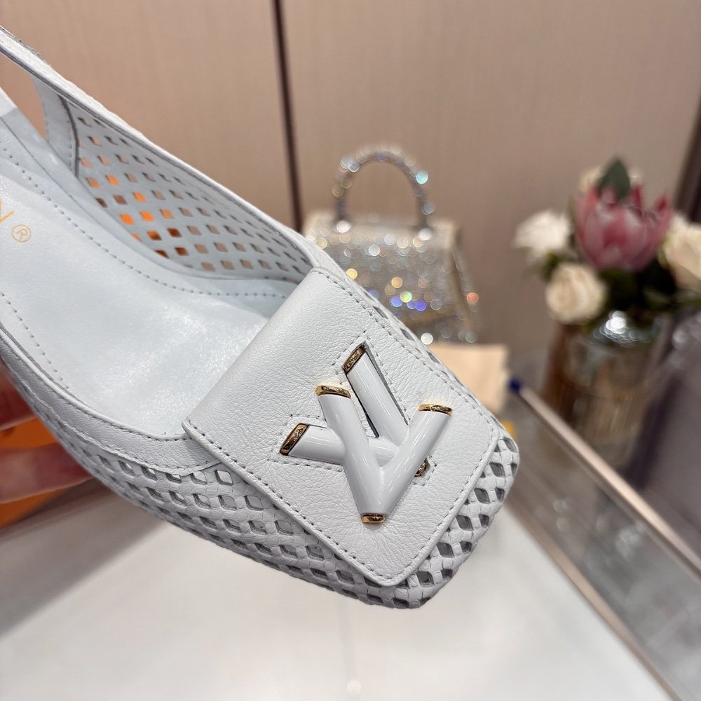 L0vis Vvtt0n Shake Slingback Pump White 1Ad0Ca