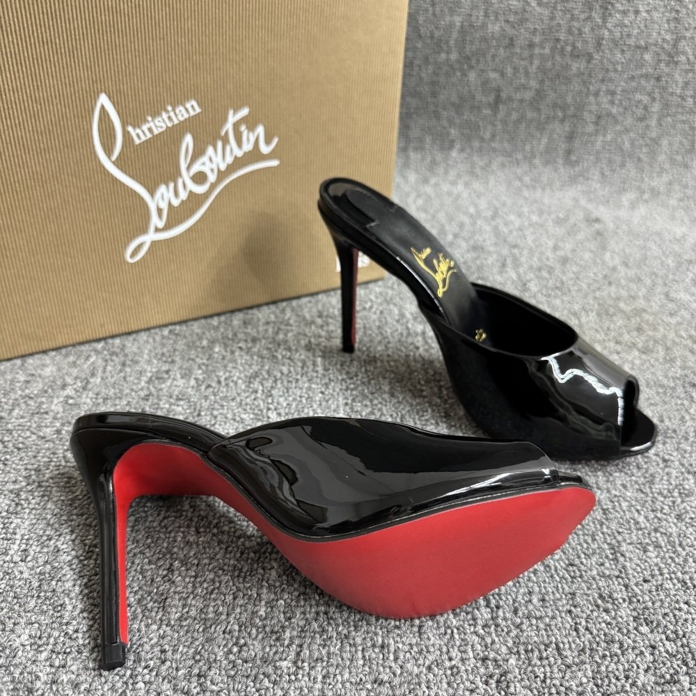 Chr1st1an Louboutin Me Dolly 100 Mules Black 1221318B439