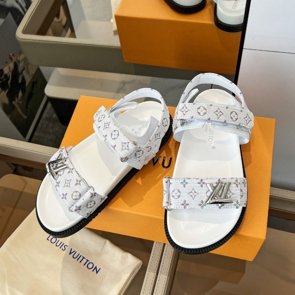 L0vis Vvtt0n Sunset Flat Comfort Sandal White 1Aidix
