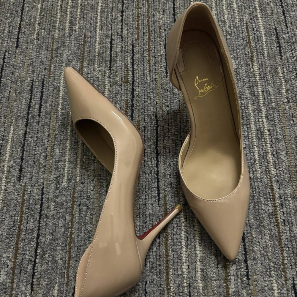 Chr1st1an Louboutin Iriza 100 Beige 3130524Pk1A