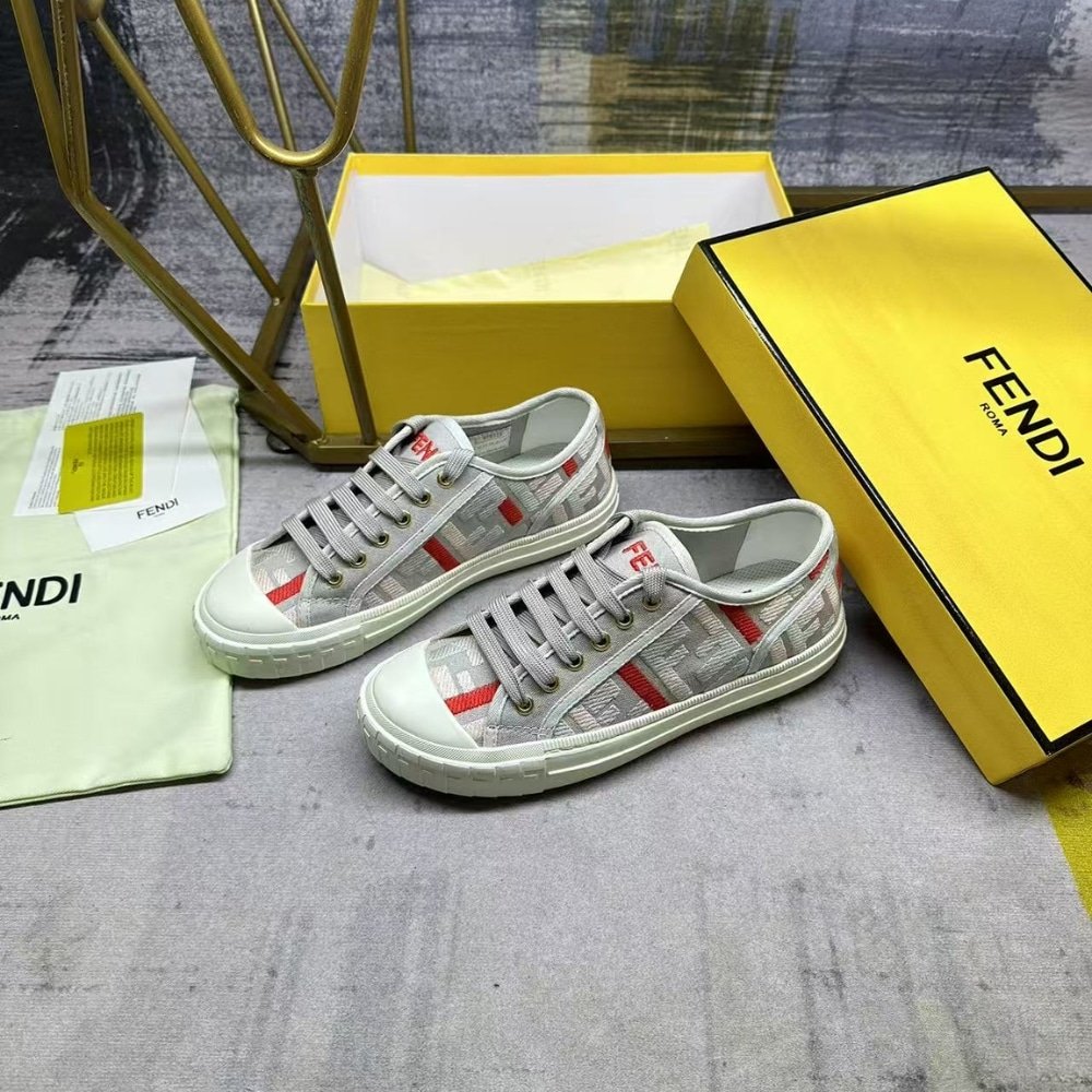 F**di Domino Sneaker Gray Beige 8E8325Ariv F1Sze