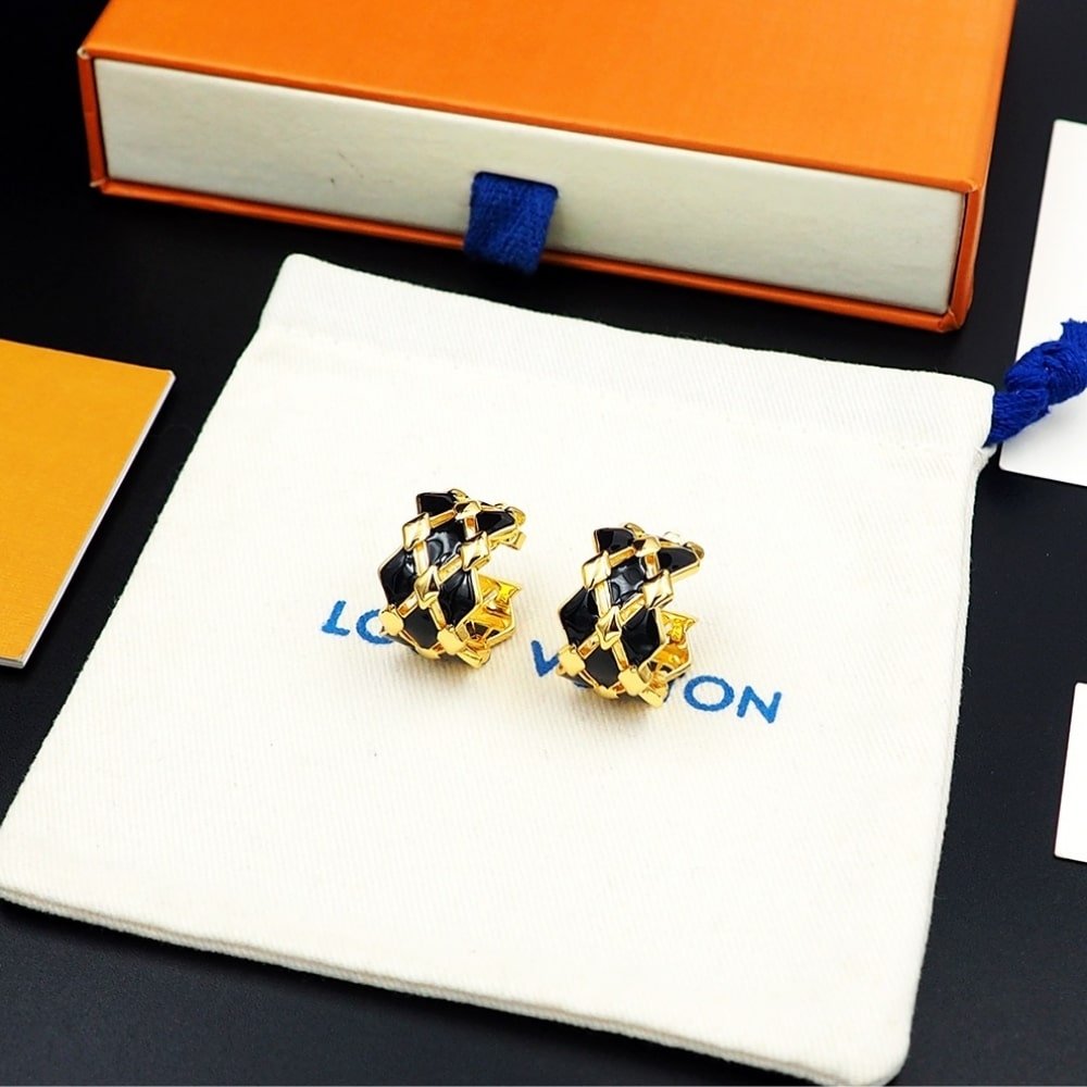 L0vis Vvtt0n Lv Malletage Earrings Gold M01685