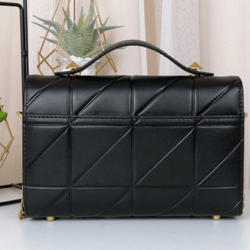 Sa1nt Lau*nt Niki Chain Bag Purchase Leather Gold Hardware Black