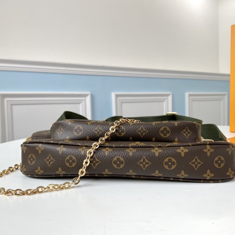 L0vis Vvtt0n Multi Pochette Accessoires Khaki 24cm M44813