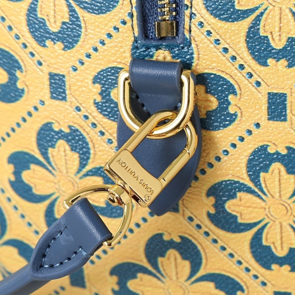 L0vis Vvtt0n Speedy Trunk 25 Blue And Gold 27Cm M27411