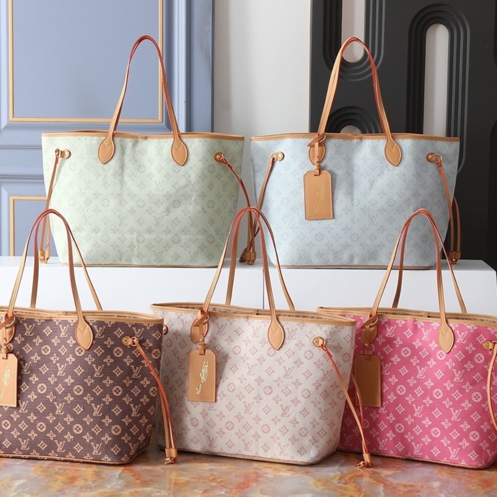 L0vis Vvtt0n Neverfull MM Monogram Origine Green 31Cm