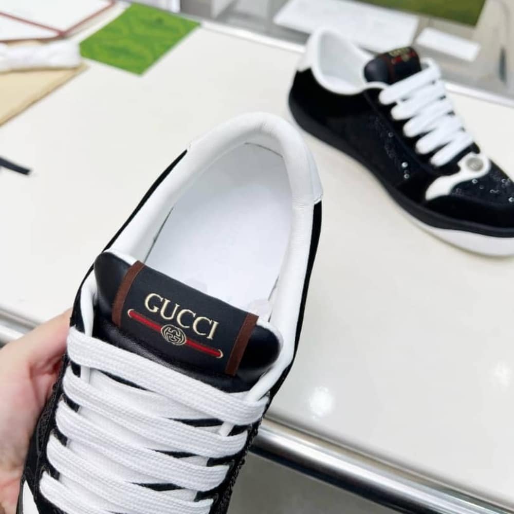 Gvc*1 Women Crystal Screener Sneaker Black
