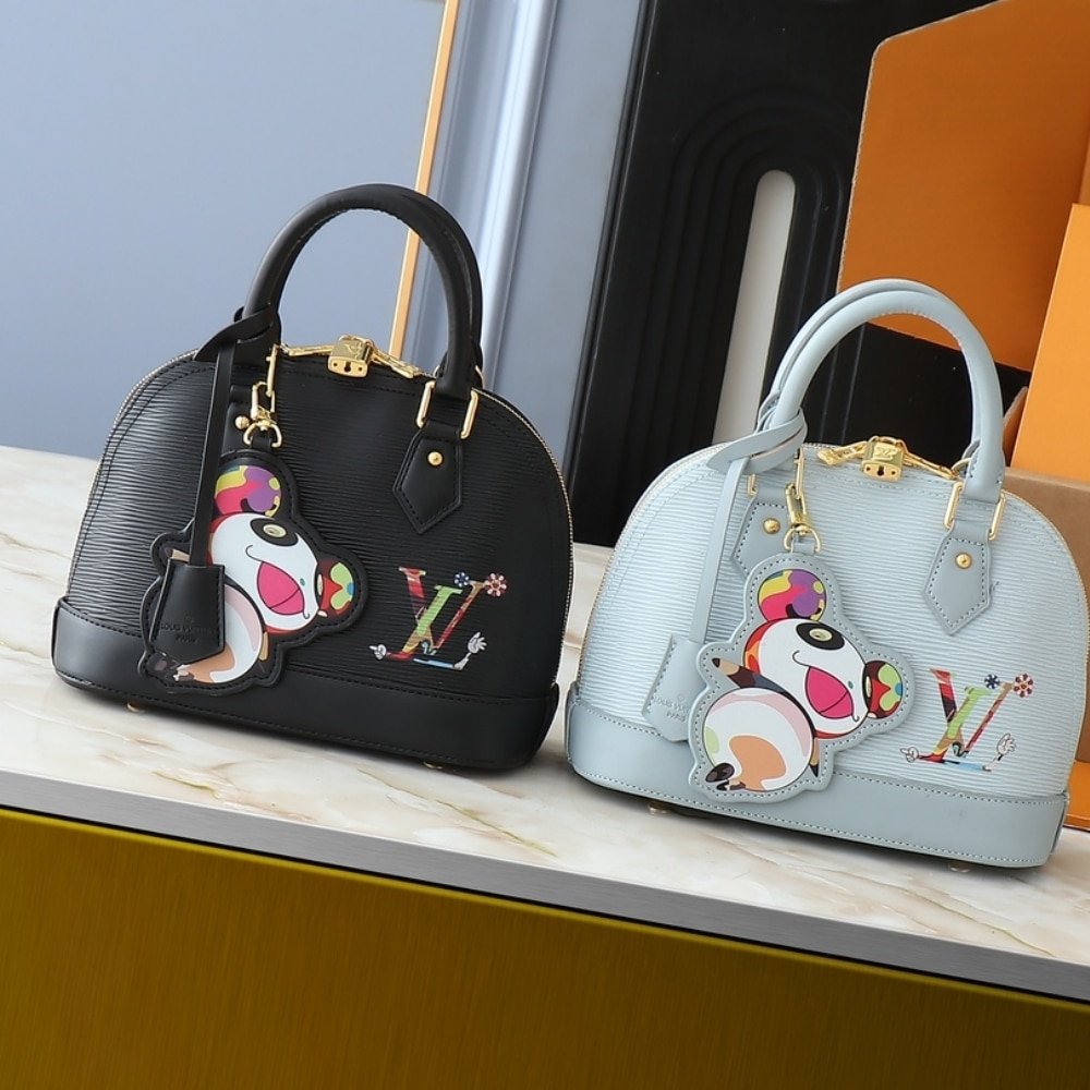 L0vis Vvtt0n X Murakami Alma BB Washed Blue 23Cm M14197