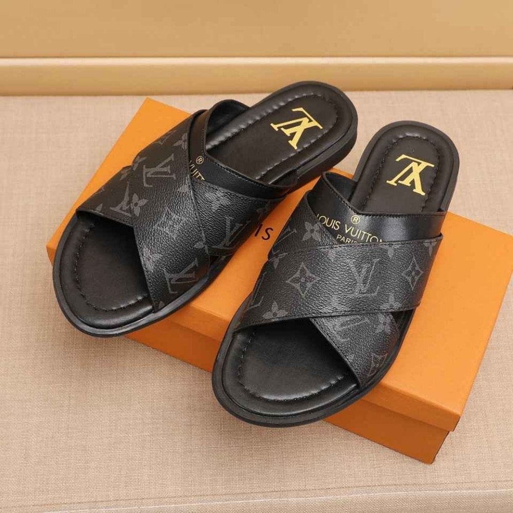 L0vis Vvtt0n Oasis Mule Monogram Black