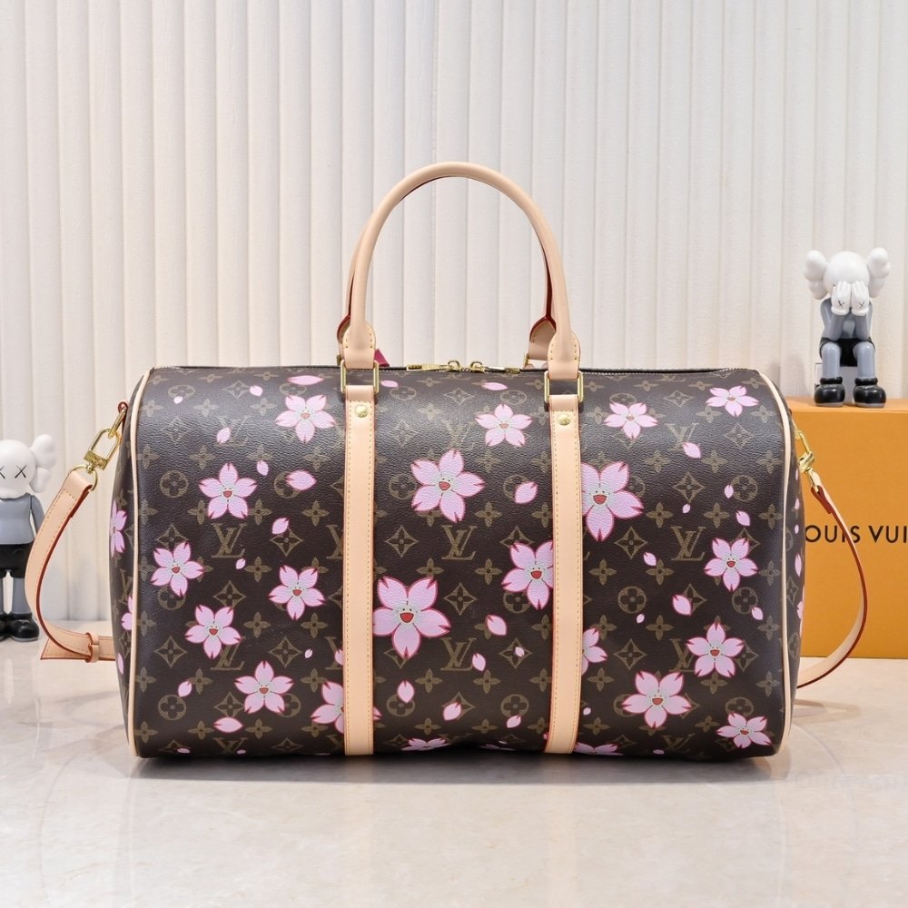 L0vis Vvtt0n X Takashi Murakami Keepall Bandoulière 45 Brown 45Cm M13752