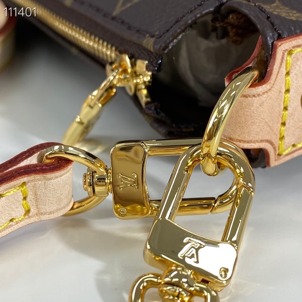L0vis Vvtt0n Pochette Eva Monogram Canvas Brown 25Cm