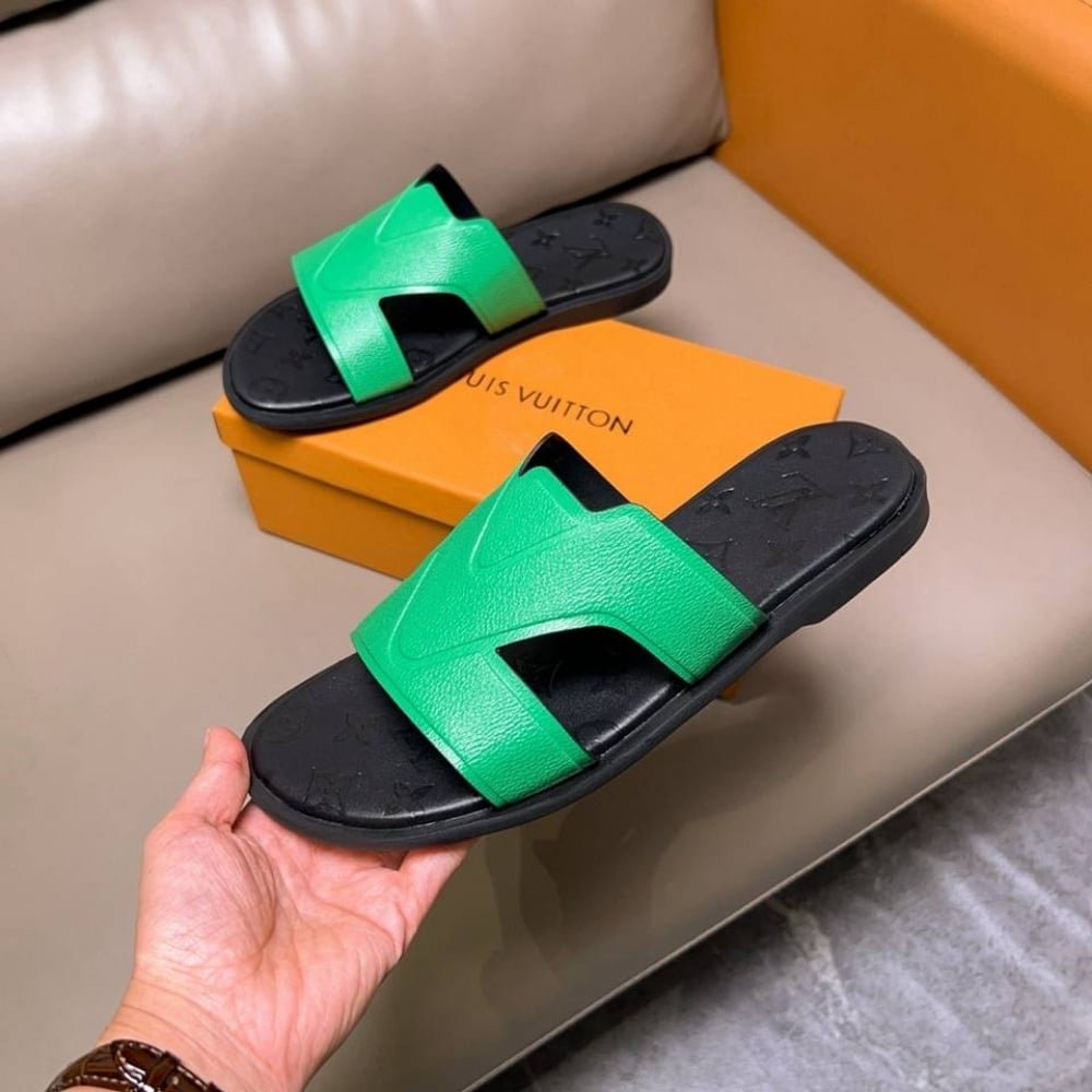 L0vis Vvtt0n Oasis Mule Monogram Green