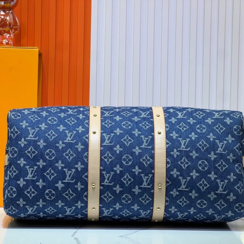L0vis Vvtt0n Keepall Bandouliere 45 Denim Blue 45Cm