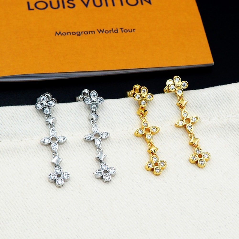 L0vis Vvtt0n Dentelle One Row Earrings Q96850