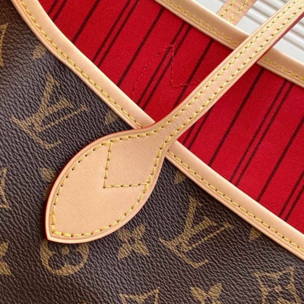 L0vis Vvtt0n Neverfull Bandoulière Inside Out MM Monogram Rouge Sari 32Cm M12096