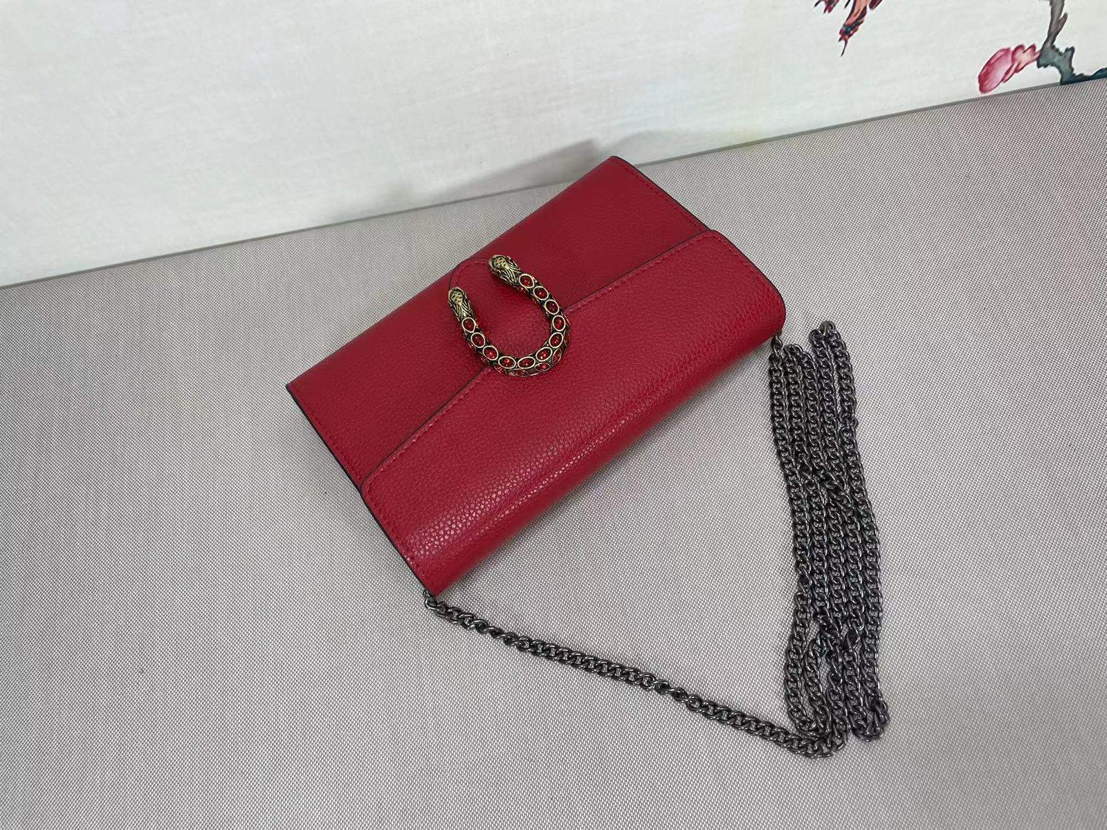 Gvc*1 Women’S Dionysus Gg Svp*me Chain Bag Red 401231 Caogx 8990