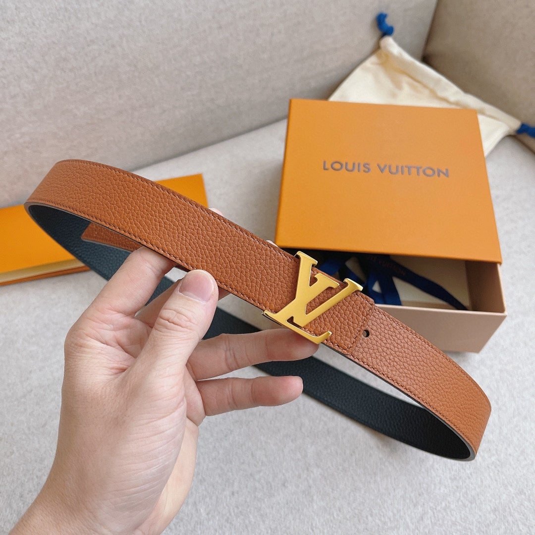 L0vis Vvtt0n Lv Initials Reversible Belt Brown 40Mm