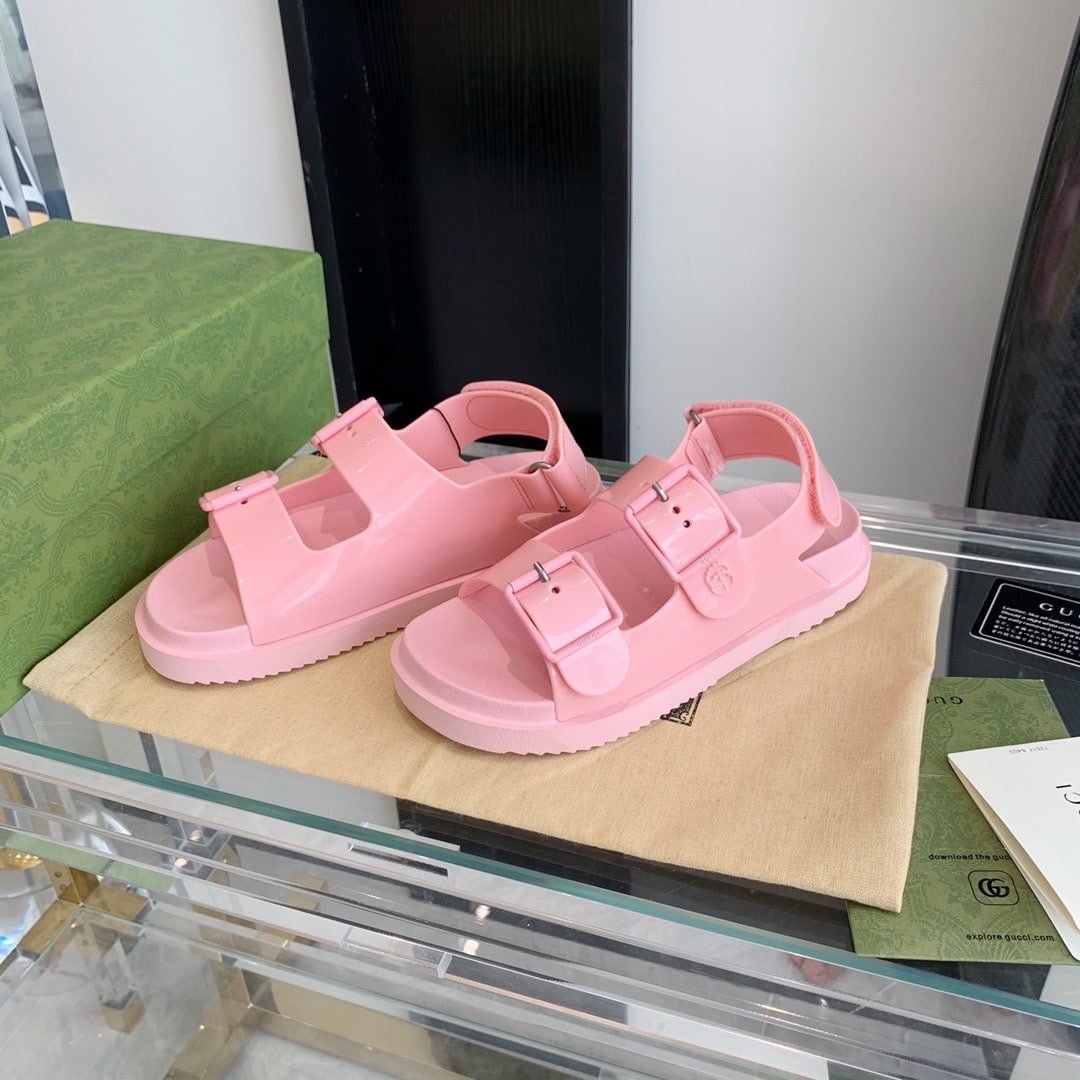 Gvc*1 Women’S Sandal With Mini Double G Pastel Pink 660243 J8700 5815