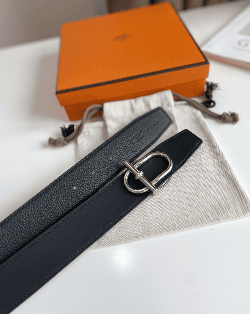 H**me5 Reversible Leather Belt Black 38Mm