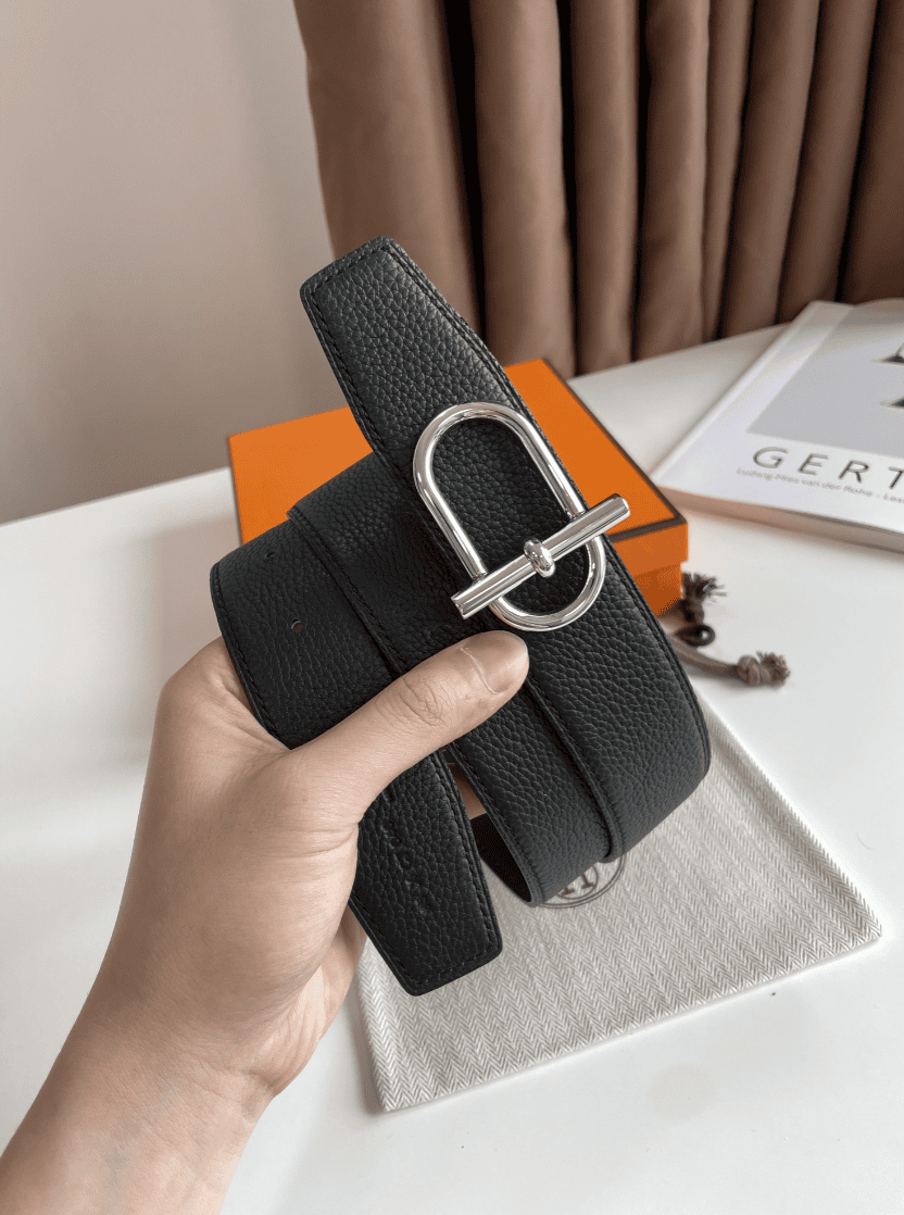 H**me5 Reversible Leather Belt Black 38Mm