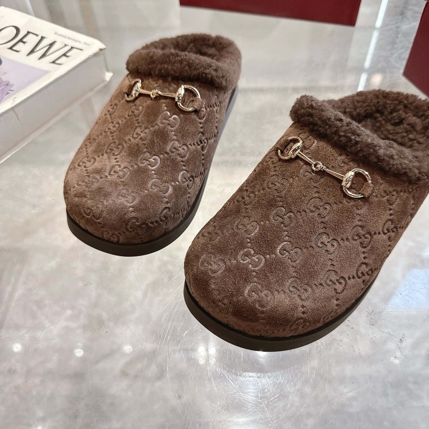 Gvc*1 Women Mule With Horsebit Dark Brown Gg 836057 Aae27 2042