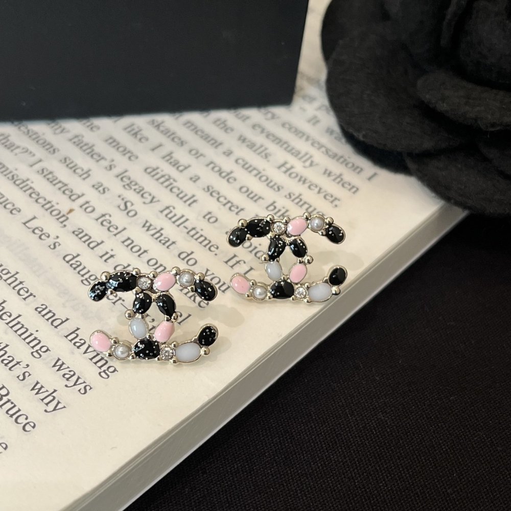 Ch**el Cc Mark Crystal Earrings Multicolor Abg639 B22459 U4656