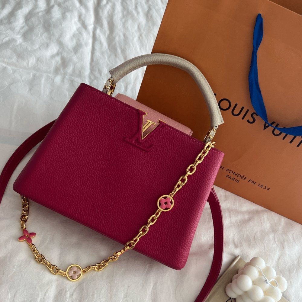 L0vis Vvtt0n Capucines Mm Bag Dark Pink 27Cm M20845