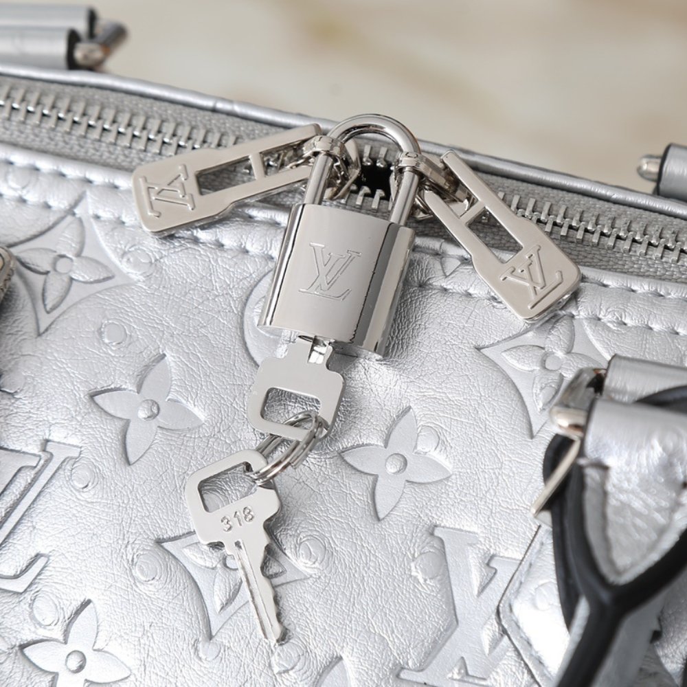 L0vis Vvtt0n Speedy Soft Bandoulière 30 Monogram Silver 30Cm N89437