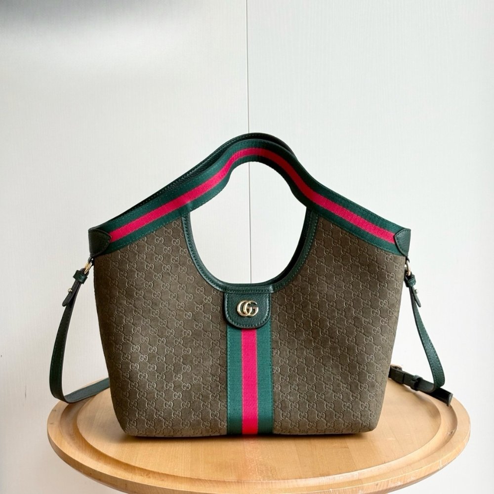Gvc*1 Giglio Small Tote Bag Dark Green 25Cm
