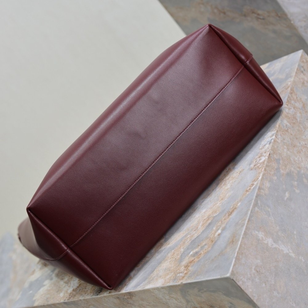 [S*per Vip 1:1] Sa1nt Lau*nt Bold Hobo Bag In Smooth Leather Burgundy 42Cm 845383Aafhj6195