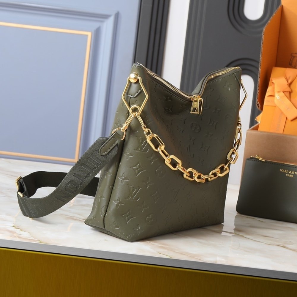 L0vis Vvtt0n Coussin Hobo MM Dark Khaki 38Cm M15228