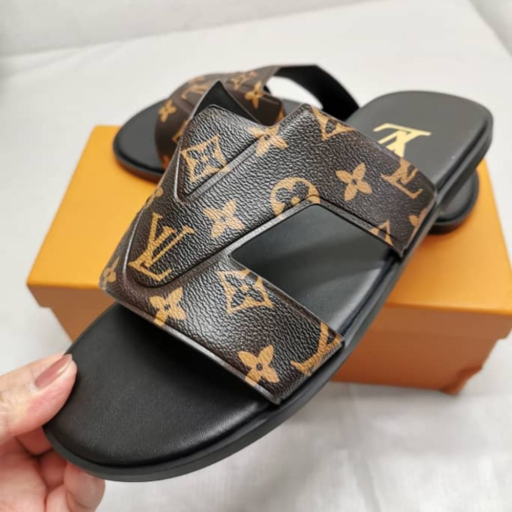 L0vis Vvtt0n Oasis Mule Monogram Ebene Brown 1Acrpr