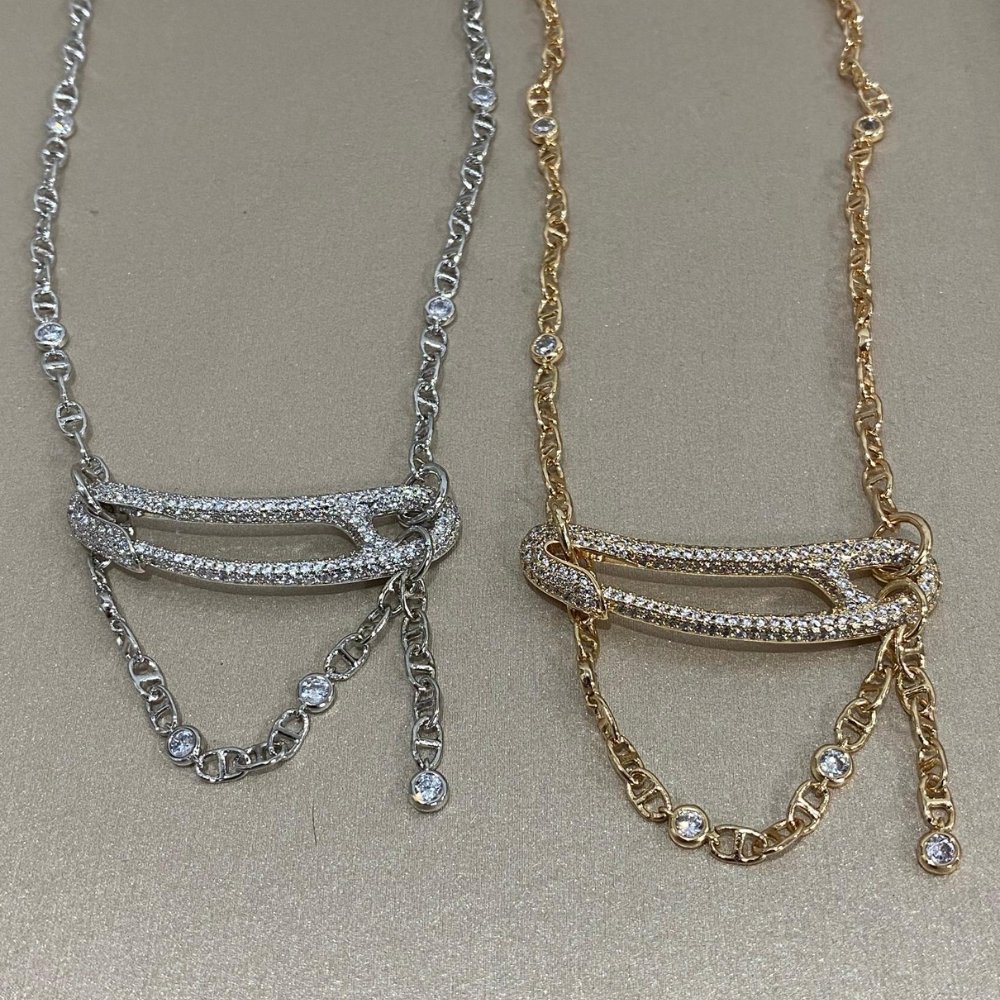 H**me5 Chaine Dancre Punk Necklace Silver