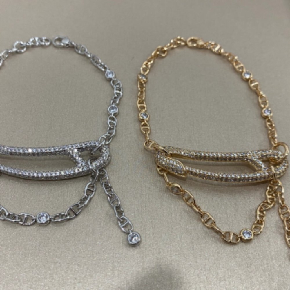 H**me5 Chaine Dancre Punk Bracelet Gold H217431B 00Sh