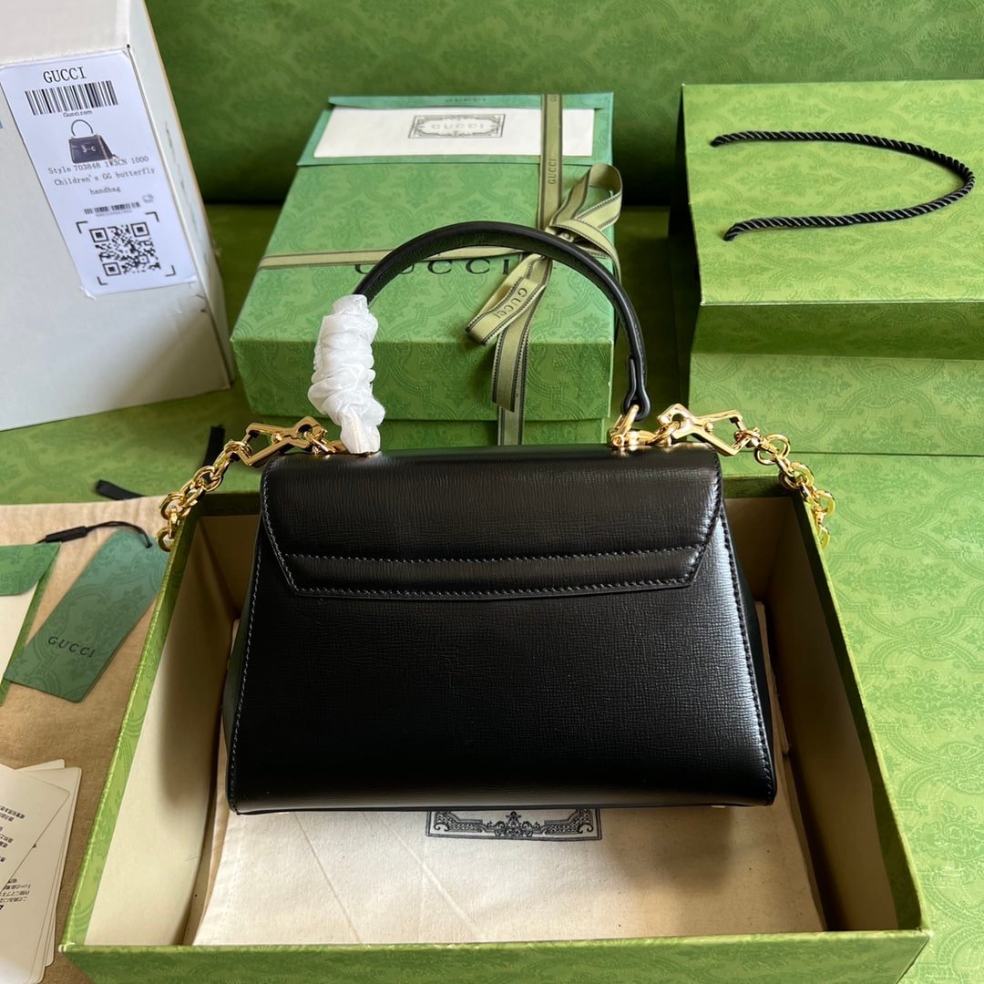 Gvc*1 Horsebit 1955 Mini Bag Black 22Cm 703848 Aaa7G 1000