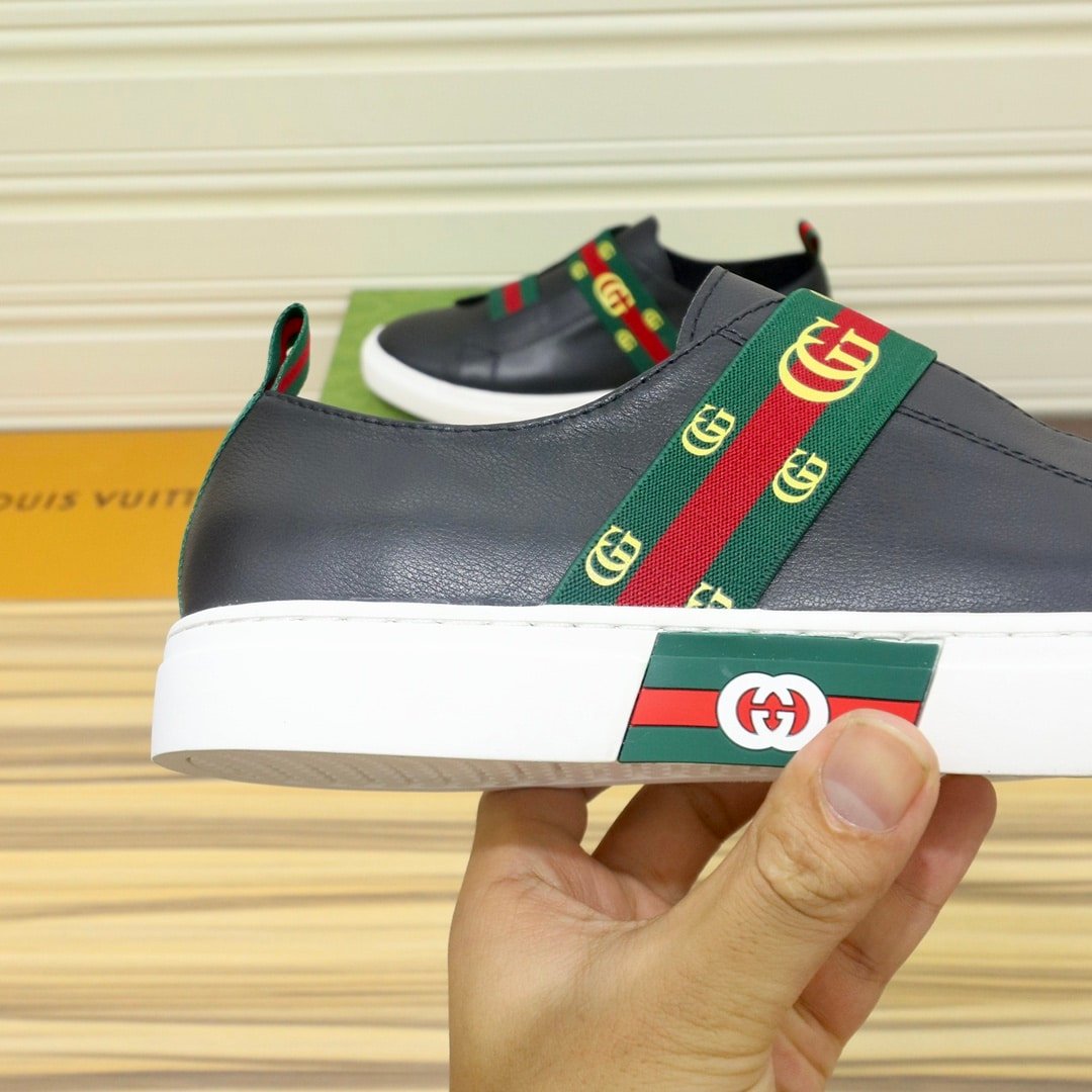 Gvc*1 Gg Slip On Sneaker Leather Black