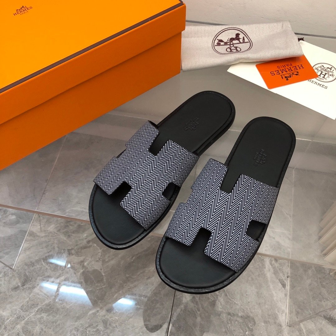 H**me5 Izmir Sandal Noir Blanc H231806Zh11390