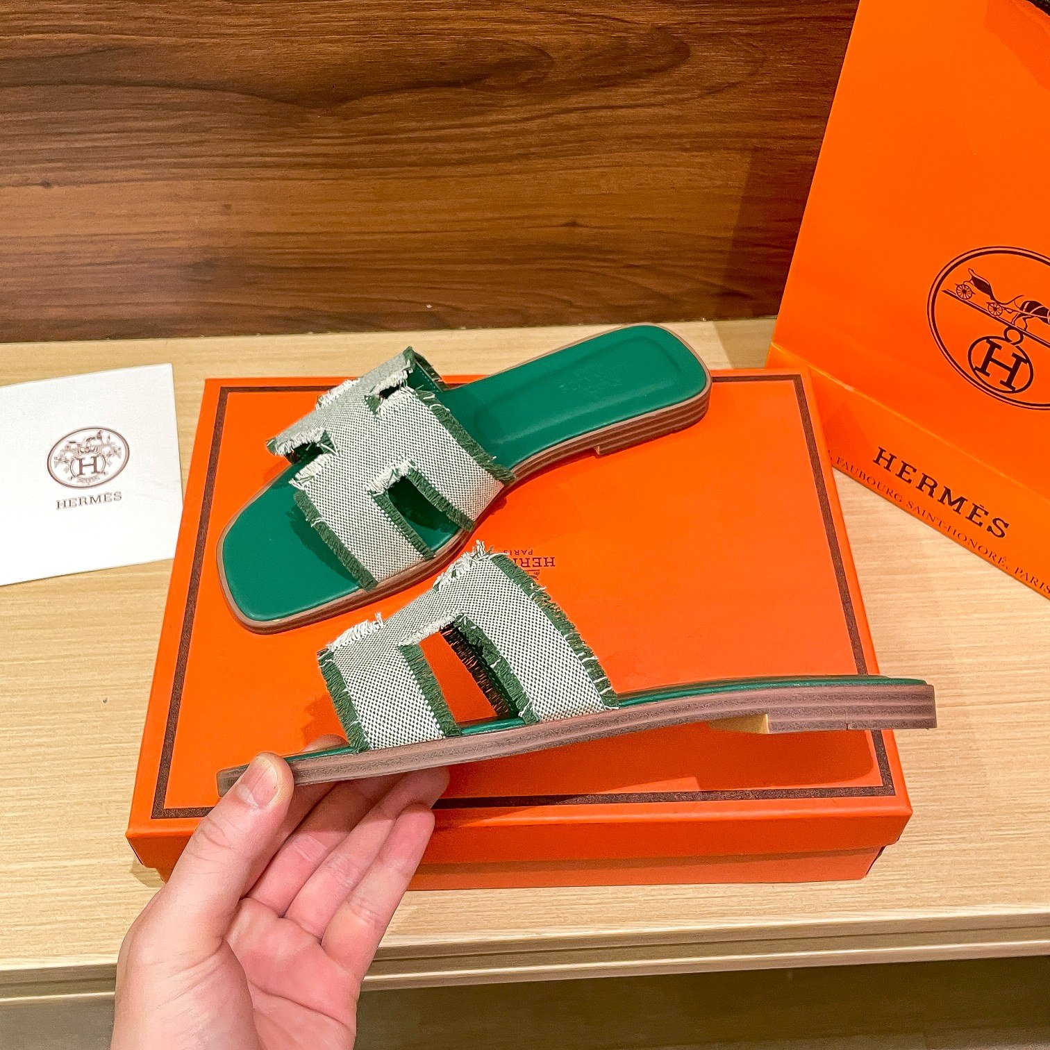 H**me5 Oran Sandal Green H231095Z V1350