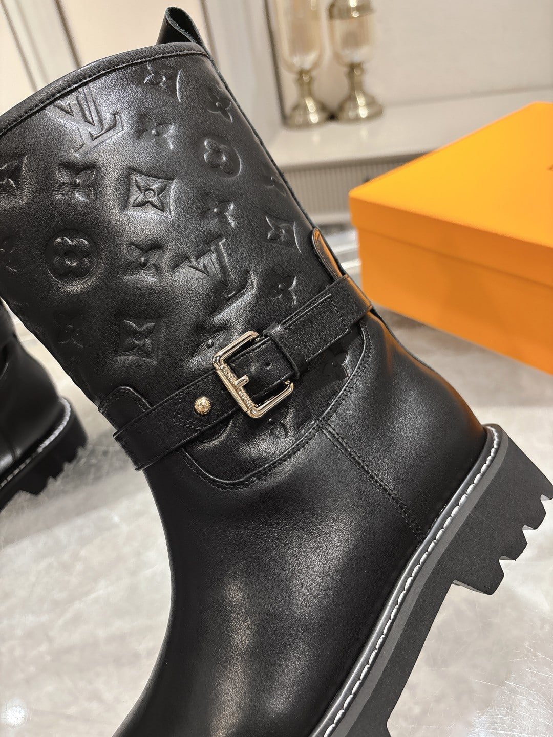 L0vis Vvtt0n Territory Flat Ankle Boot Black 1Adcq1