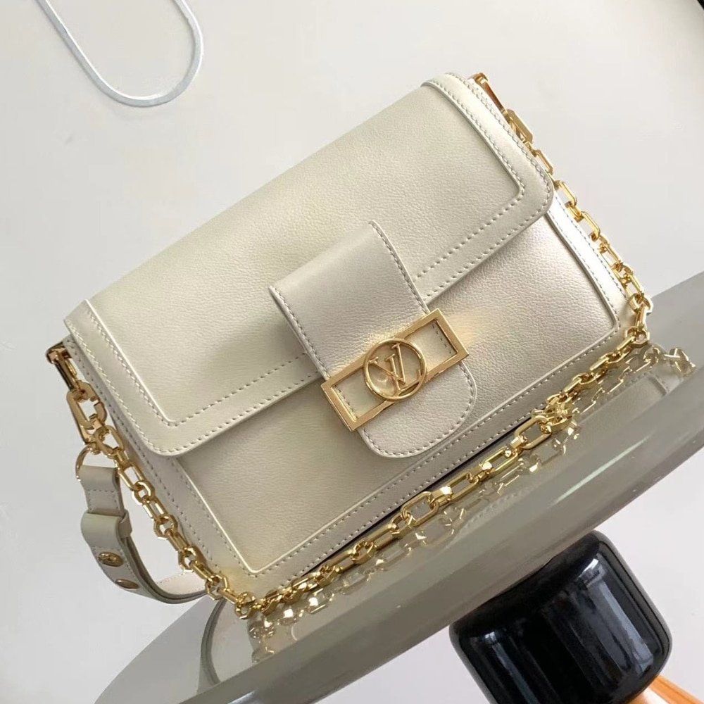 [S*per Vip 1:1] L0vis Vvtt0n Dauphine Soft MM White 24Cm M25050