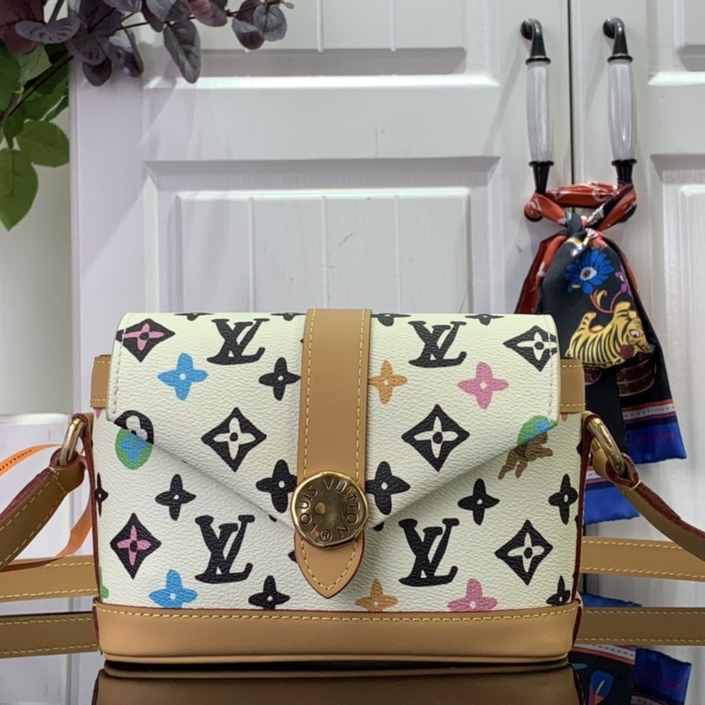 [S*per Vip 1:1] L0vis Vvtt0n Envelope Wearable Wallet Monogram Vanilla 19Cm M83346