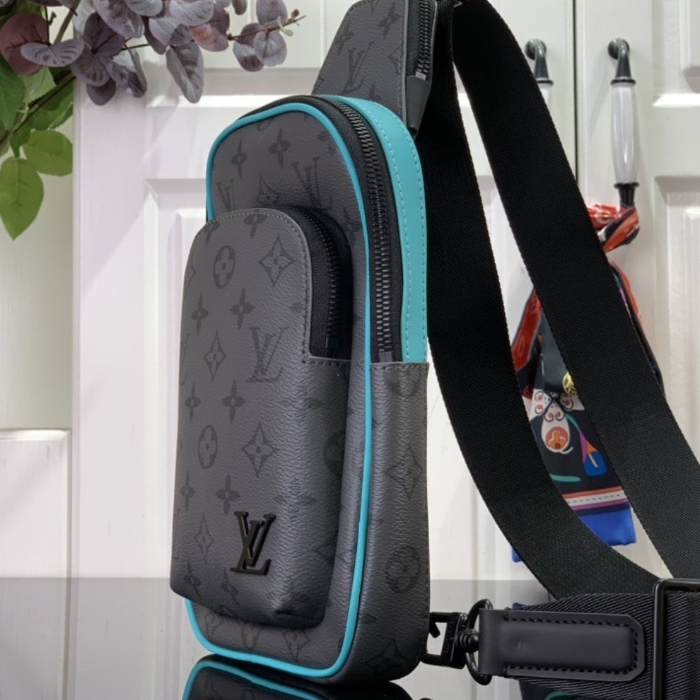 [S*per Vip 1:1] L0vis Vvtt0n Avenue Slingbag PM Monogram Eclipse Revers Turquoise 20Cm M11703