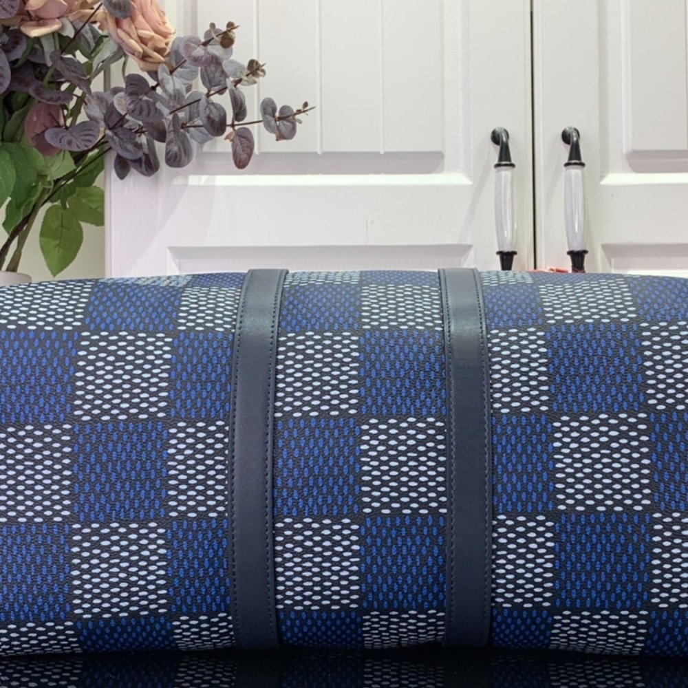 L0vis Vvtt0n Keepall Bandoulière 50 Damier Heritage Blue 50Cm N40861