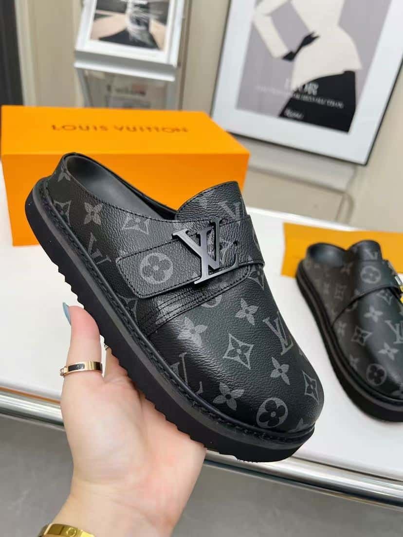 L0vis Vvtt0n Lv Easy Mule Monogram Eclipse 1A8Wir