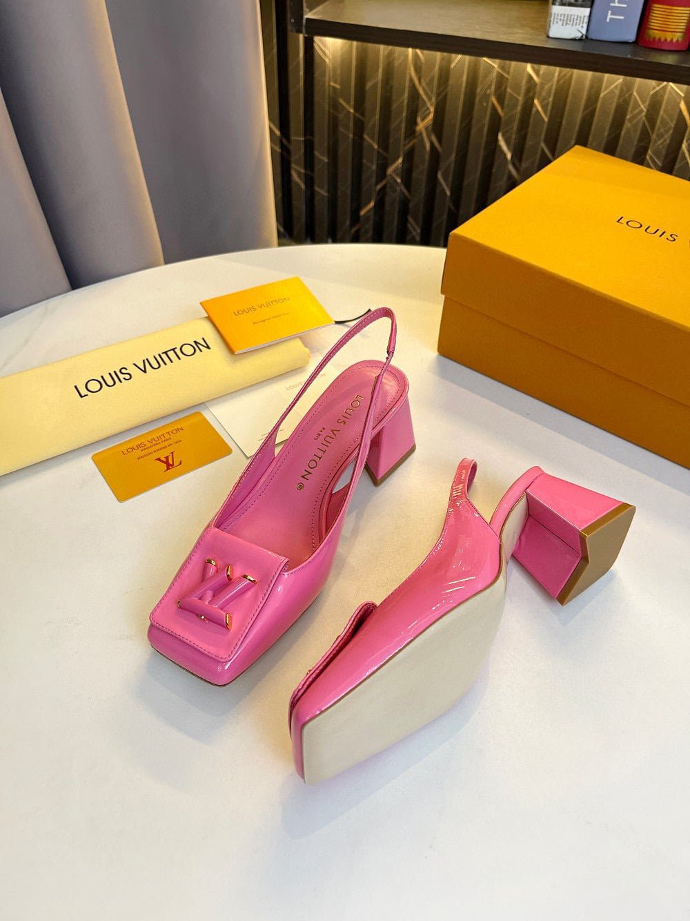 L0vis Vvtt0n Shake Slingback High Heels Pink 1Ab0Wc