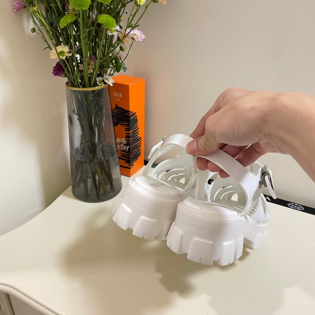 Pra*a Foam Rubber Sandals White 1X853M3Lkkf0009F055
