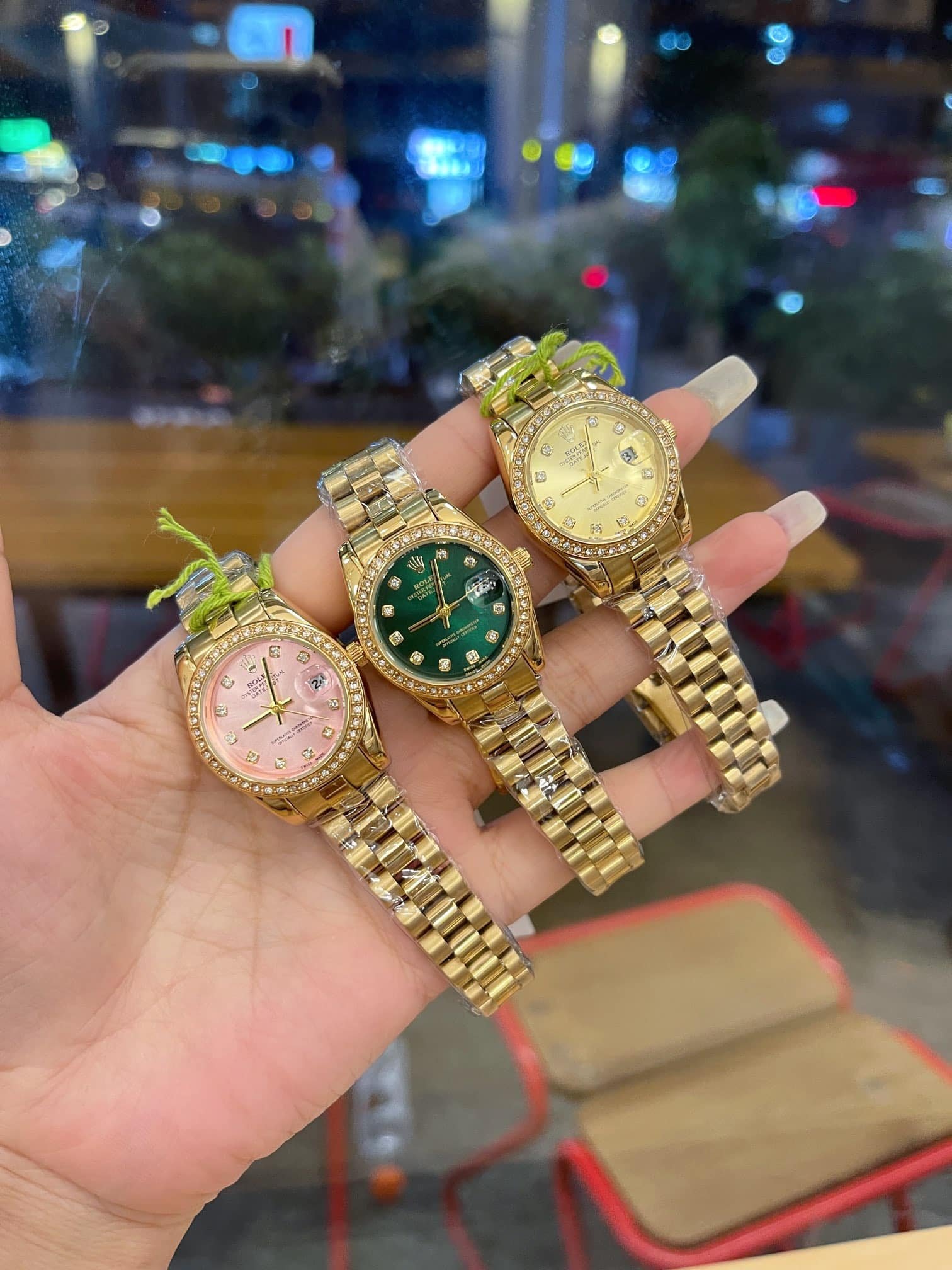 R01ex Lady Datejust 28 D1am0nd Dial 18K Yellow Gold 28Mm
