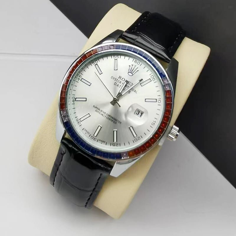 R01ex Oyster Perpetual Datejus White Dial Ruby Around 40Mm