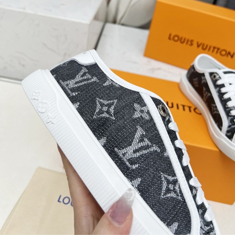 L0vis Vvtt0n Lv Lagoon Sneaker Denim Gris 1Agygk
